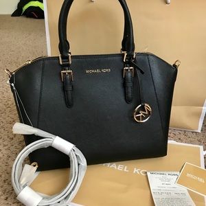 Michael Kors Ciara Large Saffiano Leather Satchel